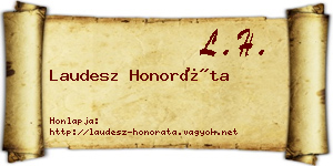 Laudesz Honoráta névjegykártya